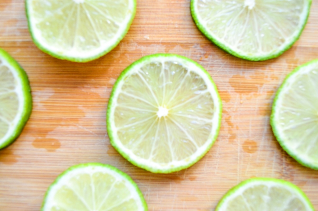 Lemons on a wood board