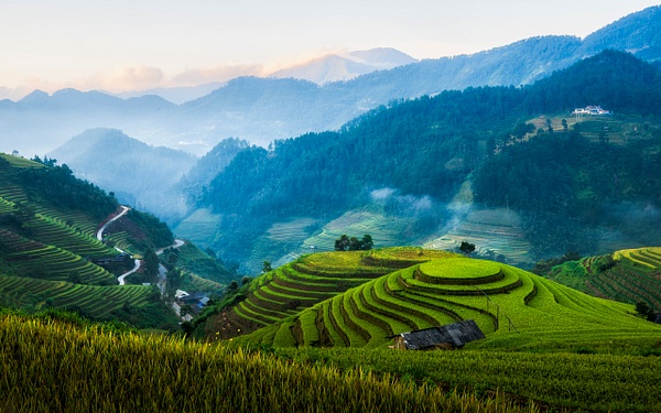 Sunrise on Mu Cang Chai