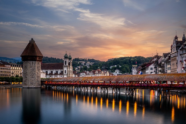 The Chapel Bridge Lucerne Switzerland