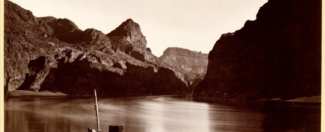 Timothy H. O'Sullivan (American, born Ireland, 1840–1882) Black Cañon, From Camp 8, Looking Above, 1871, Albumen silver print from glass negative 20 x 28.1 cm (7 7/8 x 11 1/16 in.) The Metropolitan Museum of Art, New York